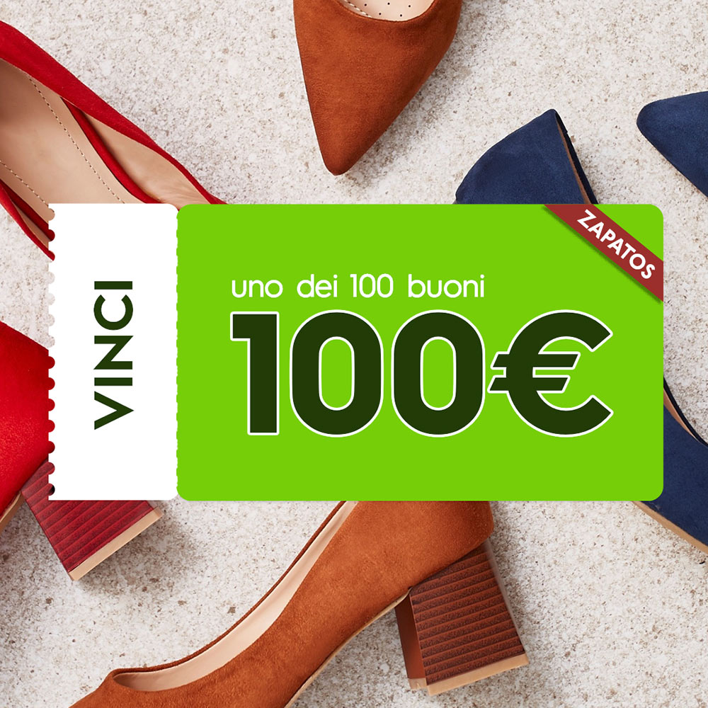 Ottieni un buono acquisto dal valore di 100€ a Zapatos!