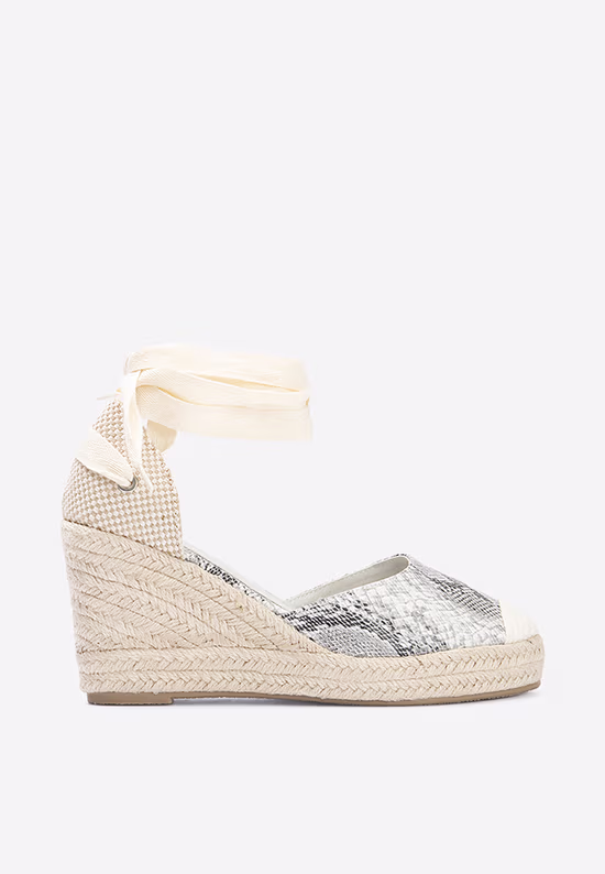 Szare sandały espadryle Vilena