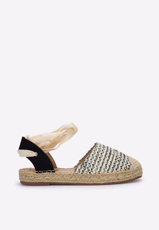 Espadrile cu snur Pamera gri