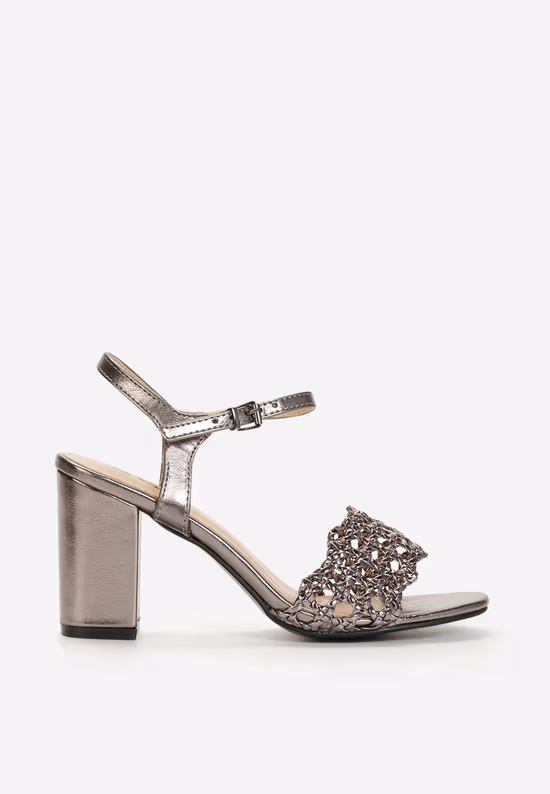 Sandale elegante argintii Keys