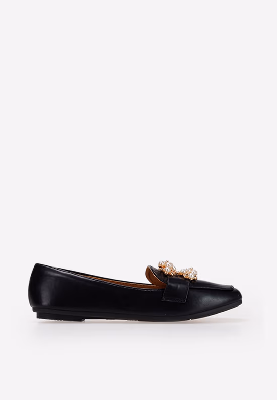 Črni ženski loaferji Giulinello