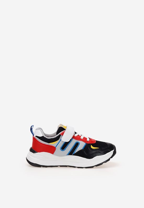 Sneakers baieti Wheels B negri