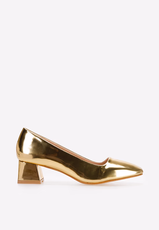 Décolleté con tacco basso oro Arola V2