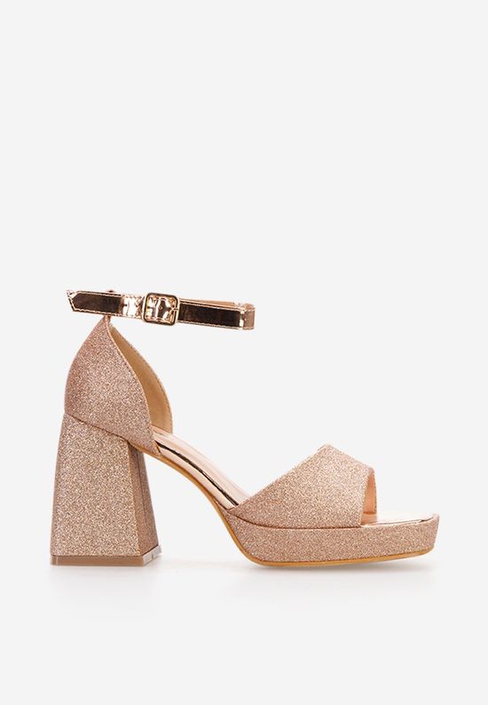 Sandale dama elegante champagne Roda