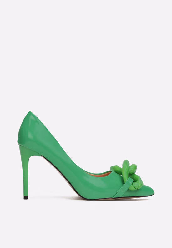 Pantofi stiletto verzi Corrientes