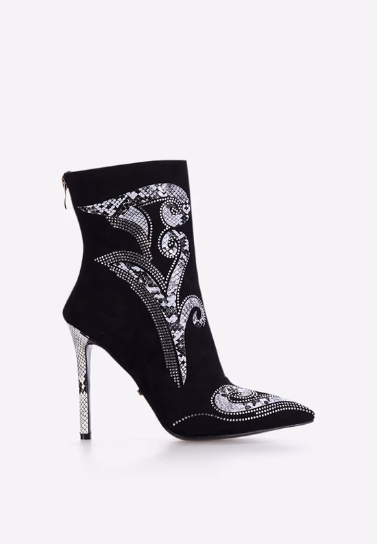Botine elegante negre Evry
