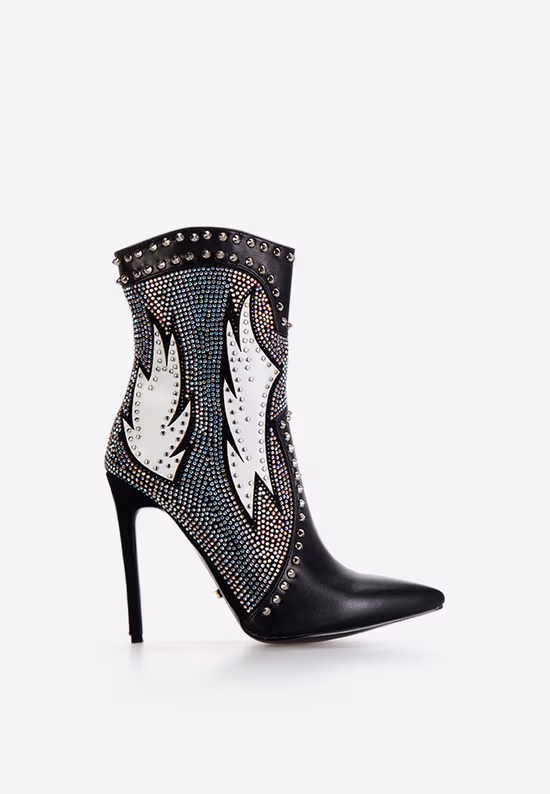 Botine elegante negre Ternisa