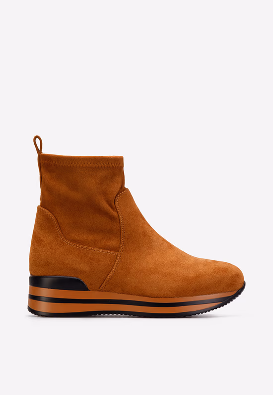 Sneakers cu platforma camel Mantia