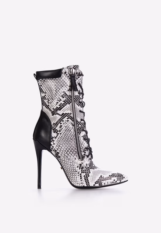 Botine elegante gri Vittoria