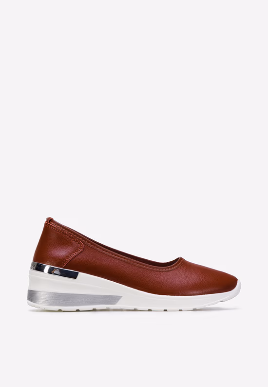 Scarpe con zeppa bordeaux Morgan