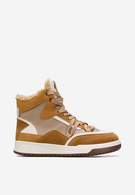 Sneakers dama imblaniti Kaleria camel
