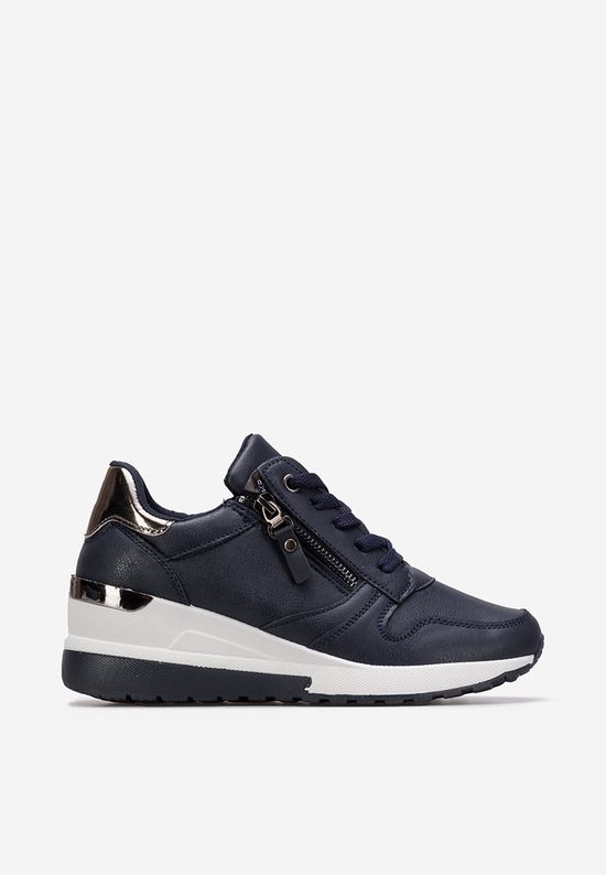 Sneakers cu platforma navy Rafina