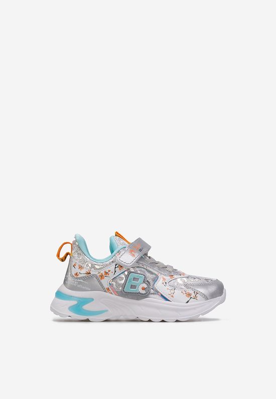 Sneakers fete gri Lalia