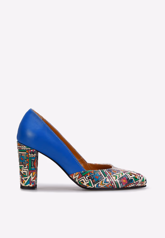 Pantofi dama piele Elona V2 albastri