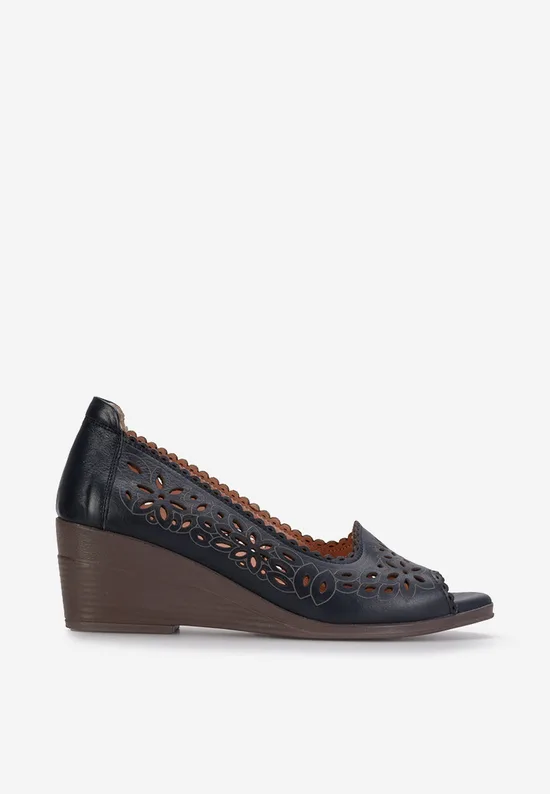 Pantofi dama piele Amabella navy