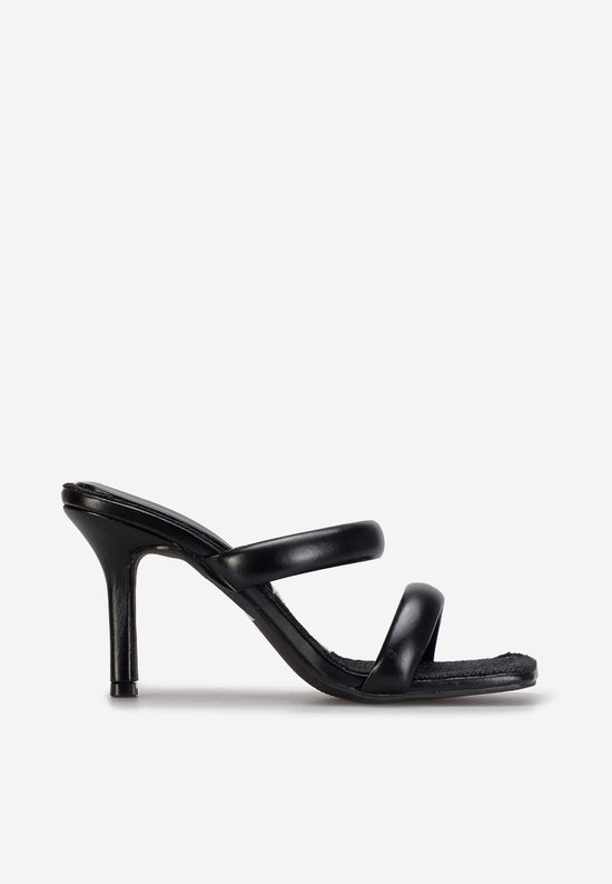 Μαύρα mules με τακούνι Zasha