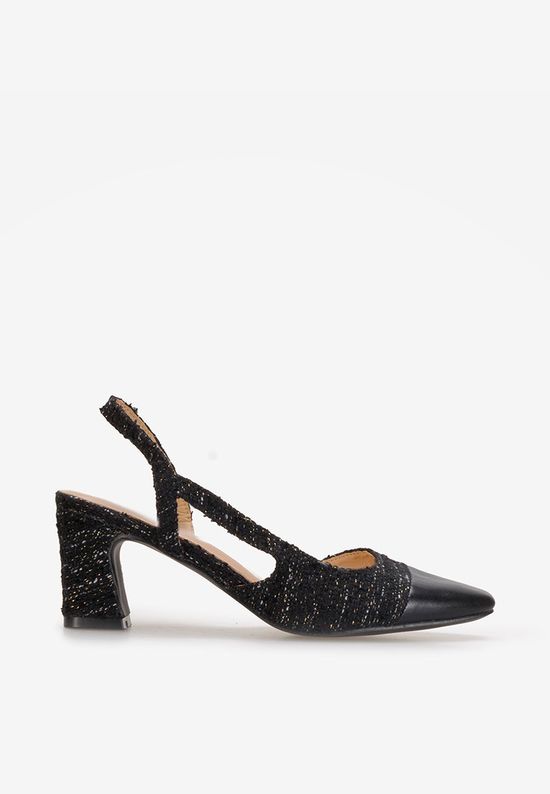 Pantofi cu toc gros Brieta negri