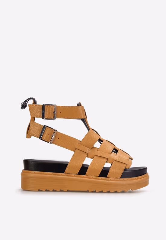 Sandale cu platformă Eyota camel