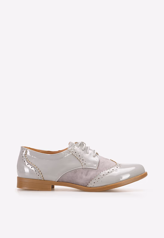 Pantofi oxford dama Bakera gri