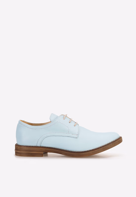 Pantofi derby piele Otivera bleu