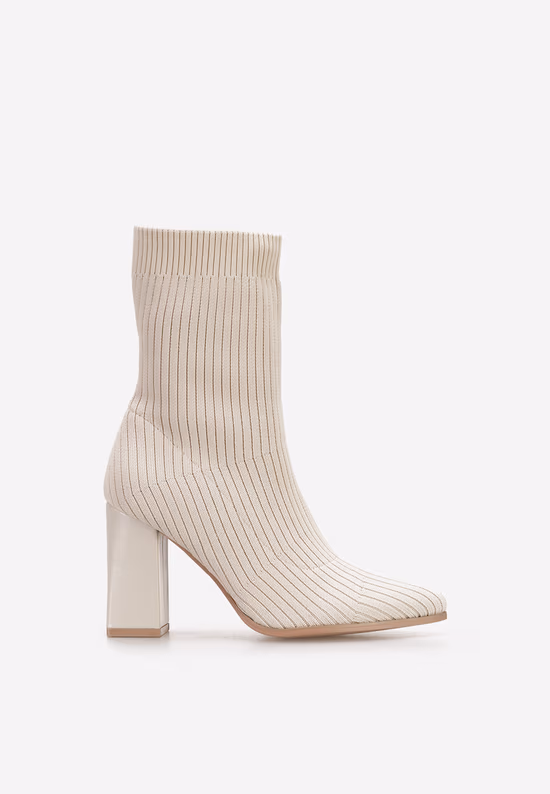 Botine tip soseta Daisa bej