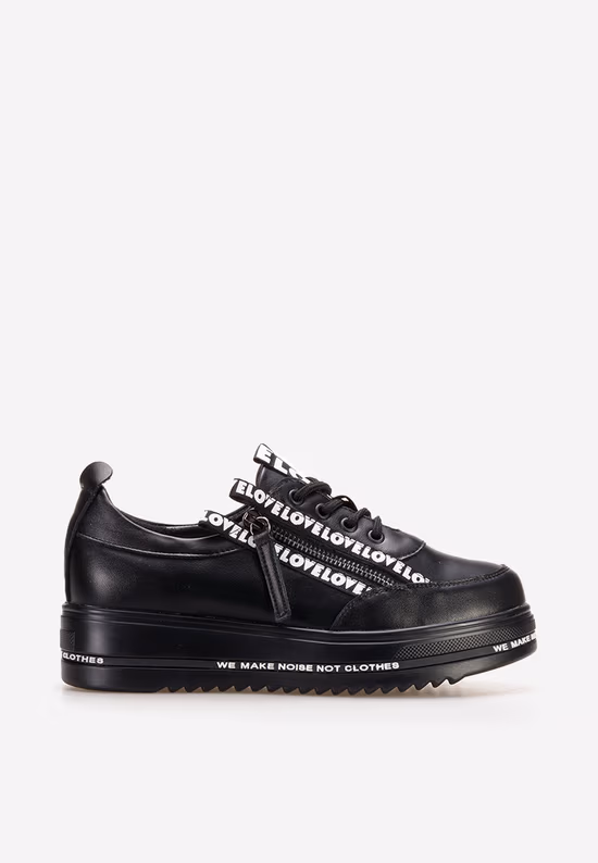 Sneakers cu platformă Elova negri