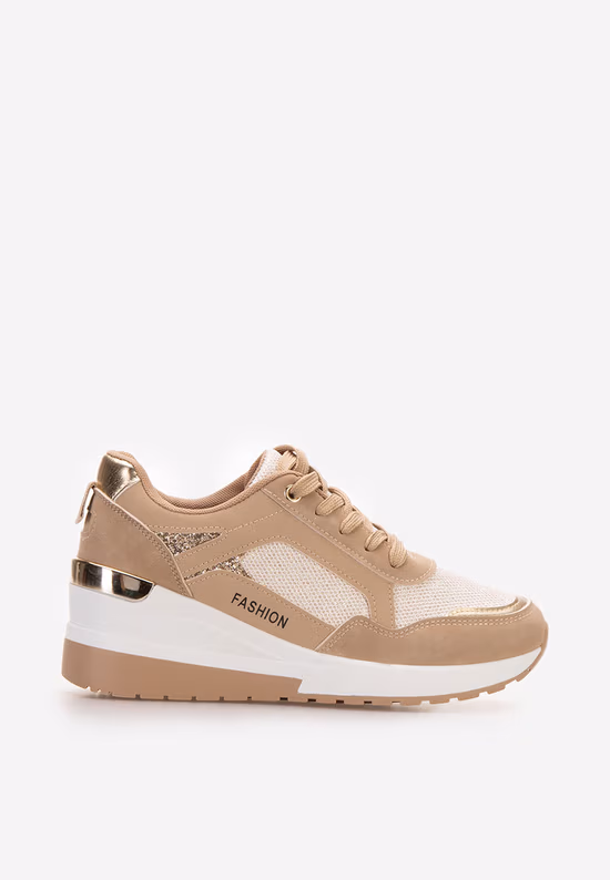 Sneakers cu platforma Setora kaki