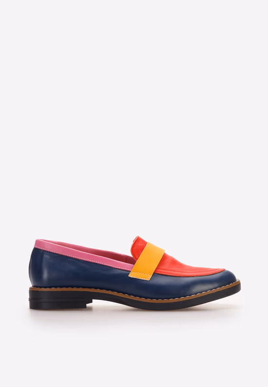 Večbarvni ženski loaferji Aleda V3