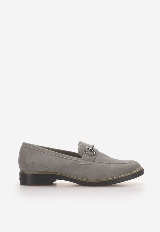 Mocasini dama piele Evadne V2 gri