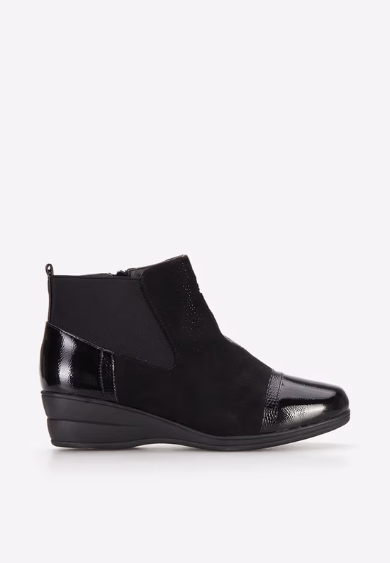 Ghete cu platforma negre Aversa