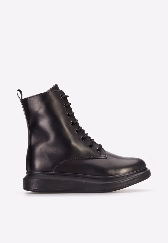 Ghete dama piele Cabera negre