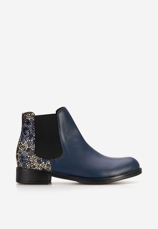 Bottines plates en cuir femme multicolores Campina