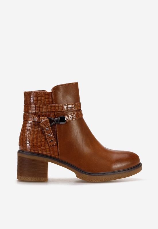 Ghete cu toc Savina V2 camel