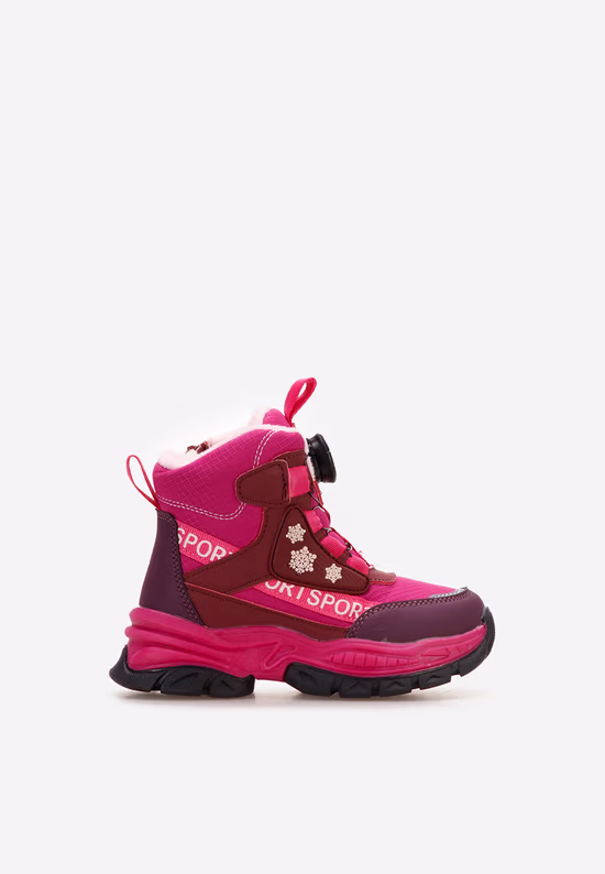 Bottines fille fuchsia Trudy