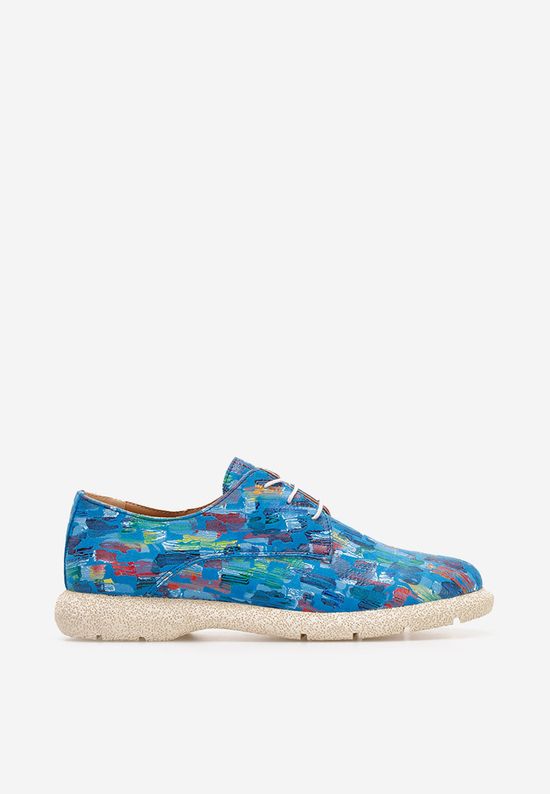 Derbies en cuir multicolores Karysa