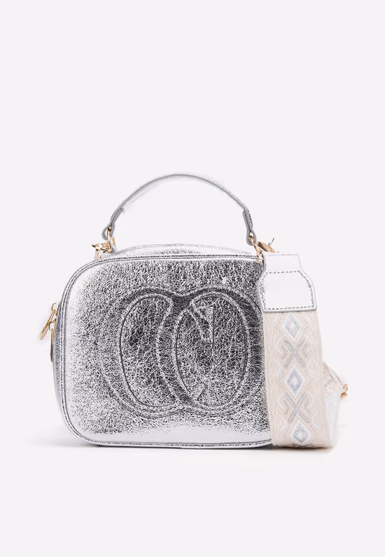 Geanta crossbody Julisa argintie