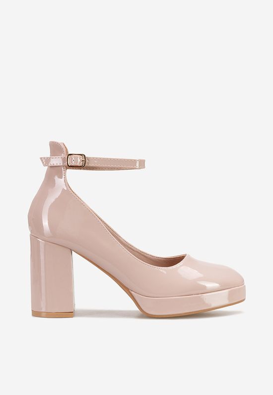 Décolleté con tacco largo beige Isperta