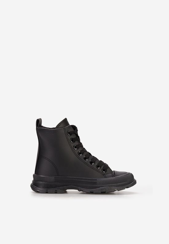 Černé dětské plátěné tenisky Balcarce B