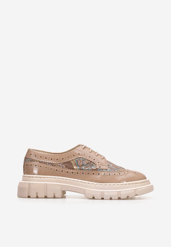 Scarpe donna in pelle beige Henise V6