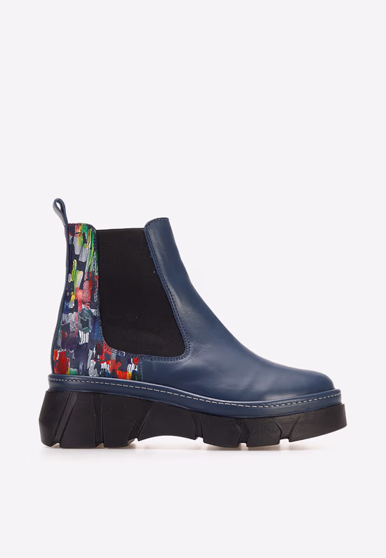 Ghete chelsea dama Avelyn V6 navy