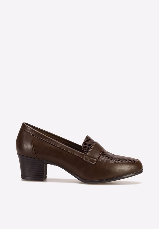 Khaki dámske mokasíny loafery Elidera