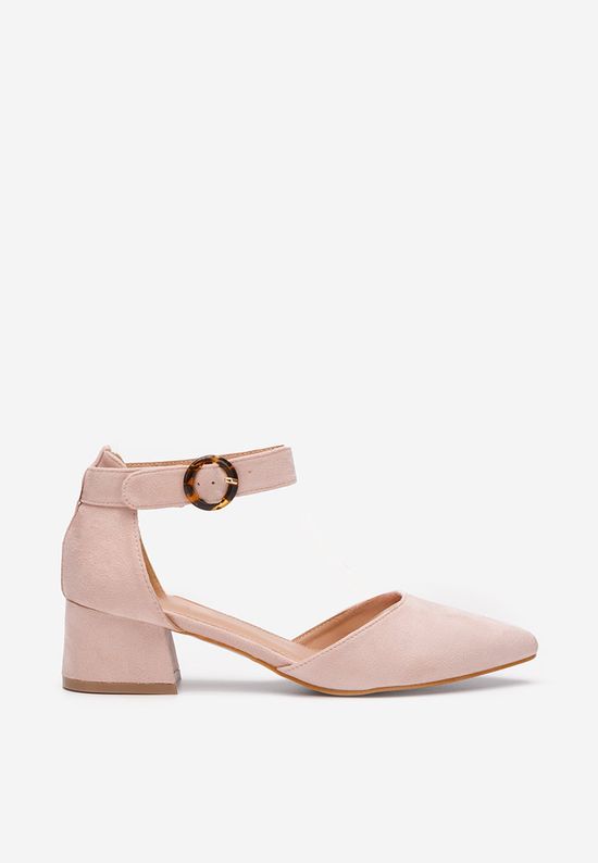 Pantofi cu toc gros Kadie roz