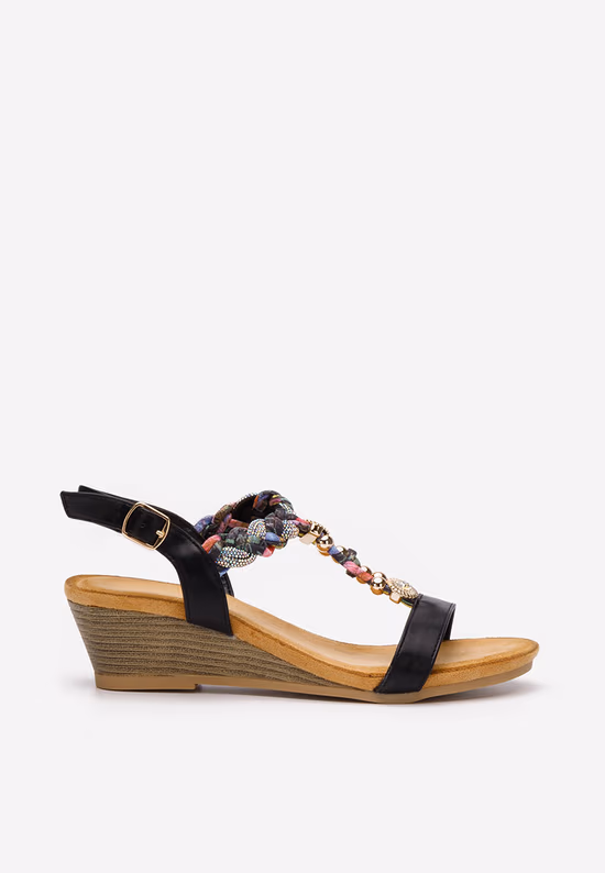 Sandale cu platforma Tanika negre