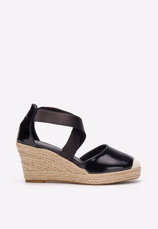 Sandali espadrillas neri Rosaria