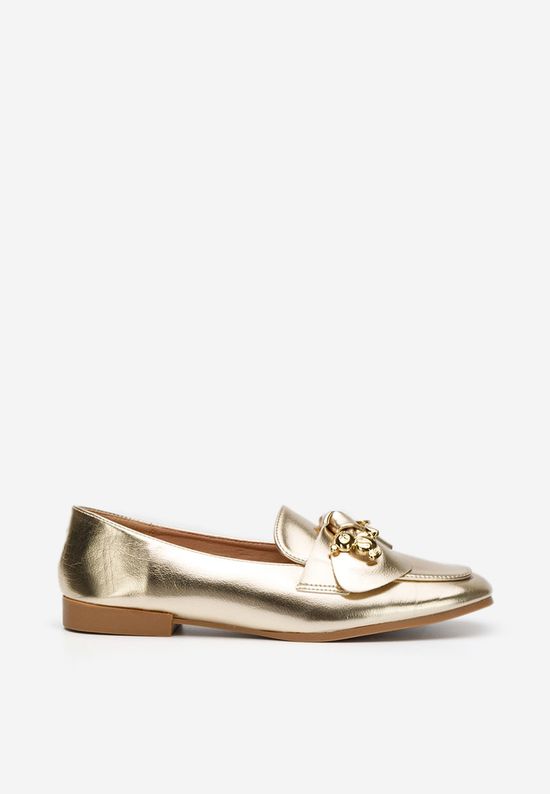 Zlati ženski loaferji Vitena