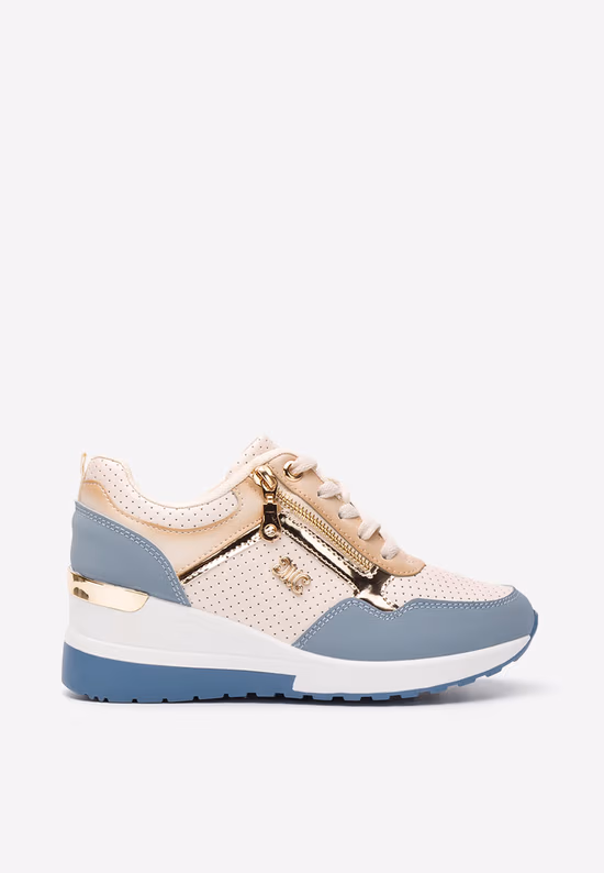 Sneakers cu platforma Kaileen bleu
