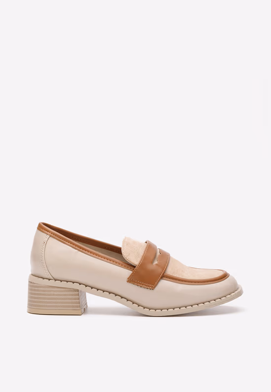Bež ženski loaferji Bruna