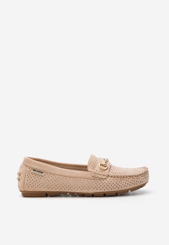 Khaki dámske mokasíny Aishani