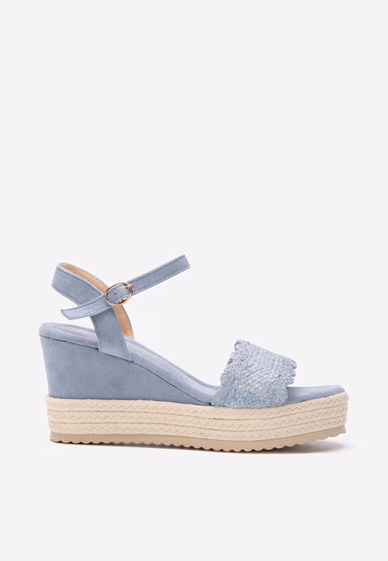 Sandale cu platforma Miliana bleu