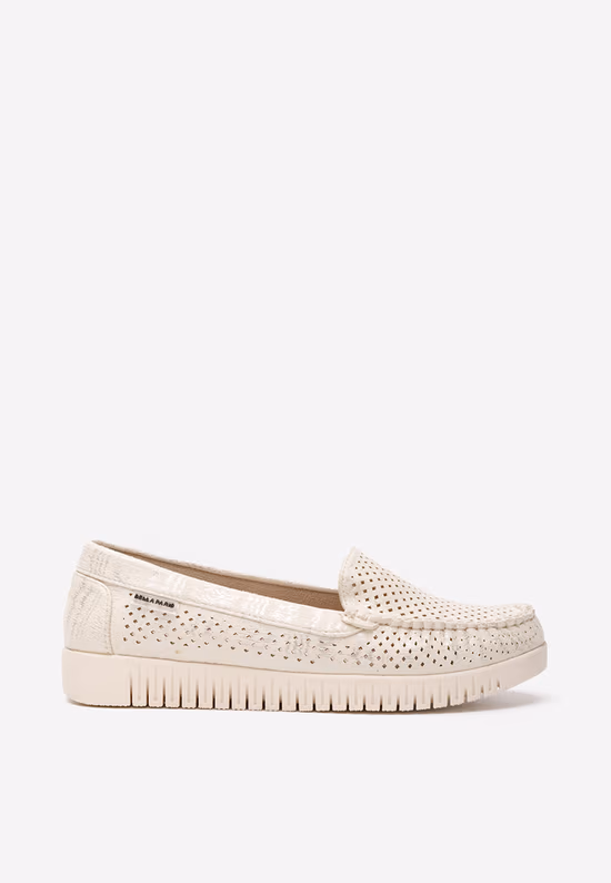 Mocassini donna argento Lynna V7